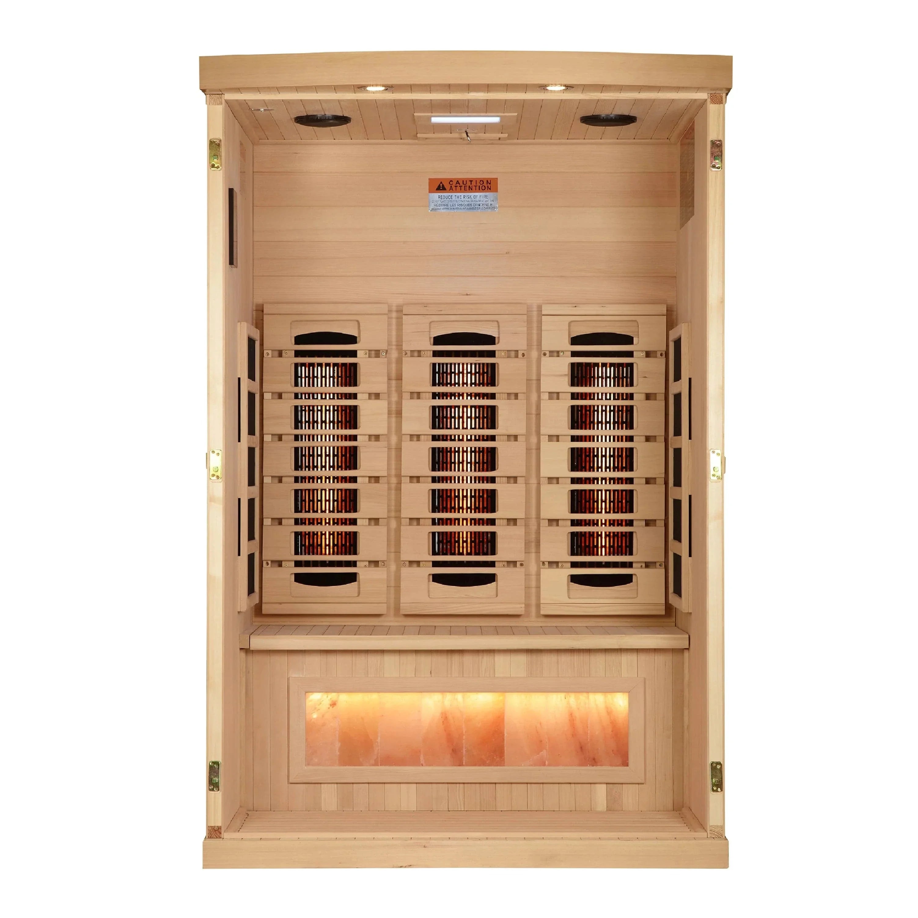 Golden Designs 2-Person 2025 Reserve Edition GDI-8020-03 Full Spectrum with Himalayan Salt Bar