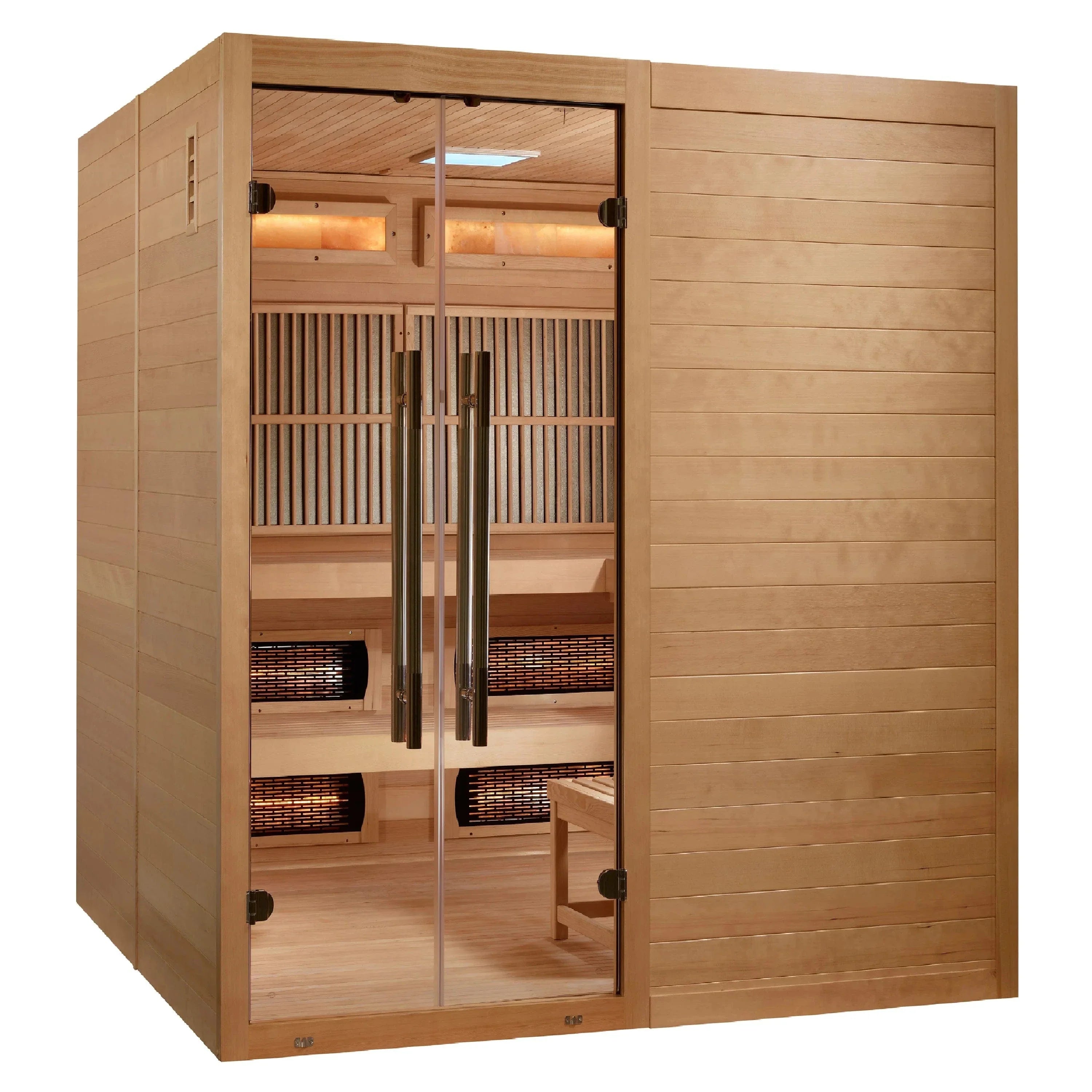 Golden Designs 2025 Toledo GDI-8360-01 6 Person Hybrid Indoor Sauna.