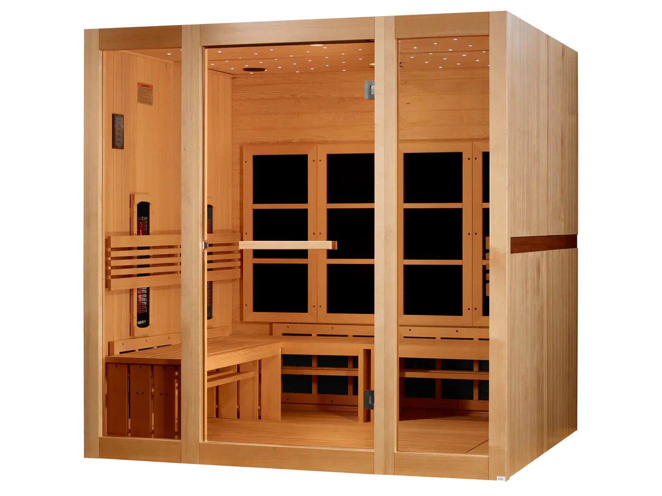 Golden Designs 8 Person Full Spectrum Near Zero EMF FAR IR Sauna GDI-6880-03 FS
