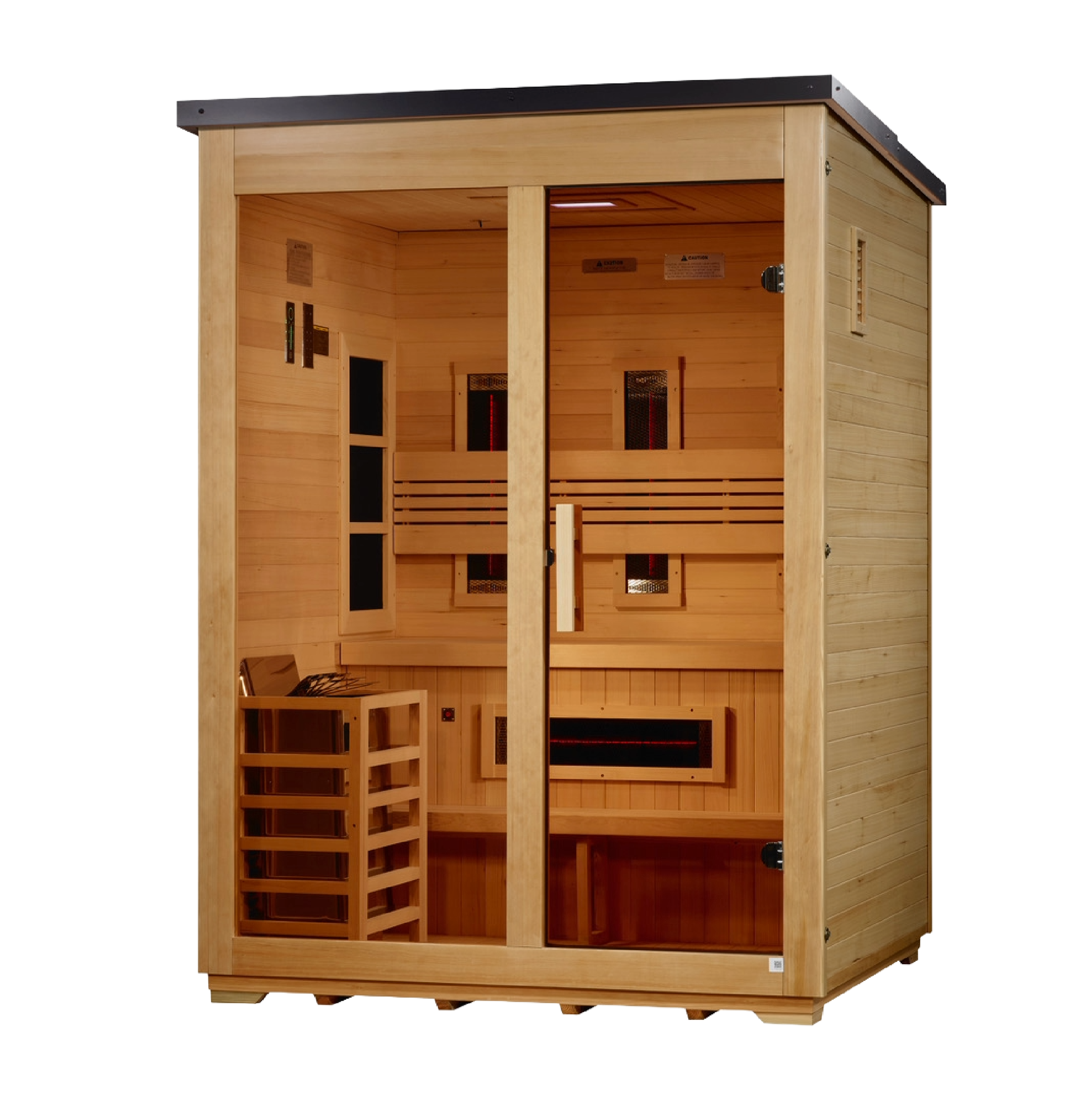 Golden Designs "Carinthia" 3 Person Hybrid Outdoor Sauna GDI-8123-01