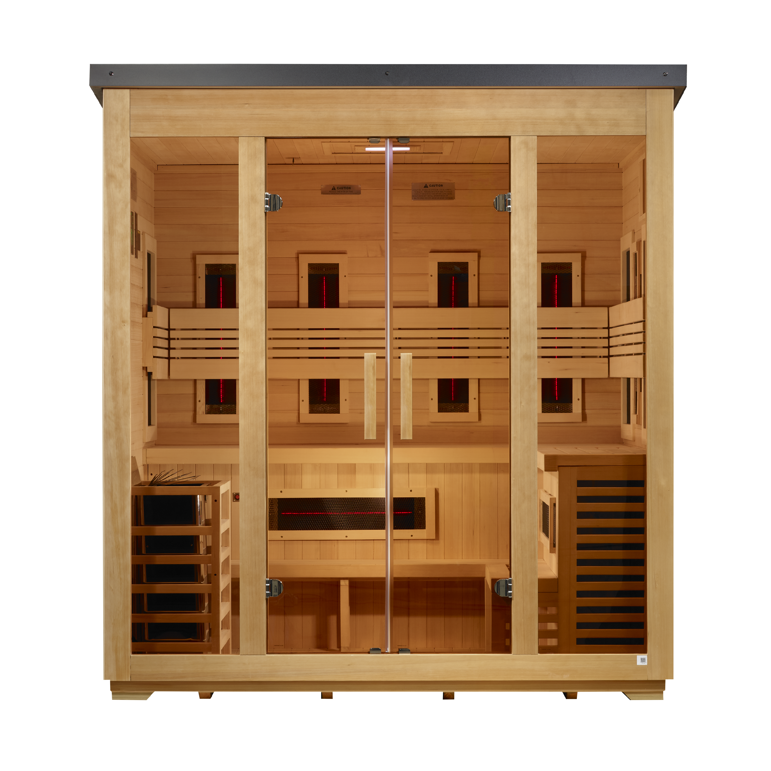 Golden Designs "Gargellen" 5 Person Hybrid Outdoor Sauna GDI-8125-01