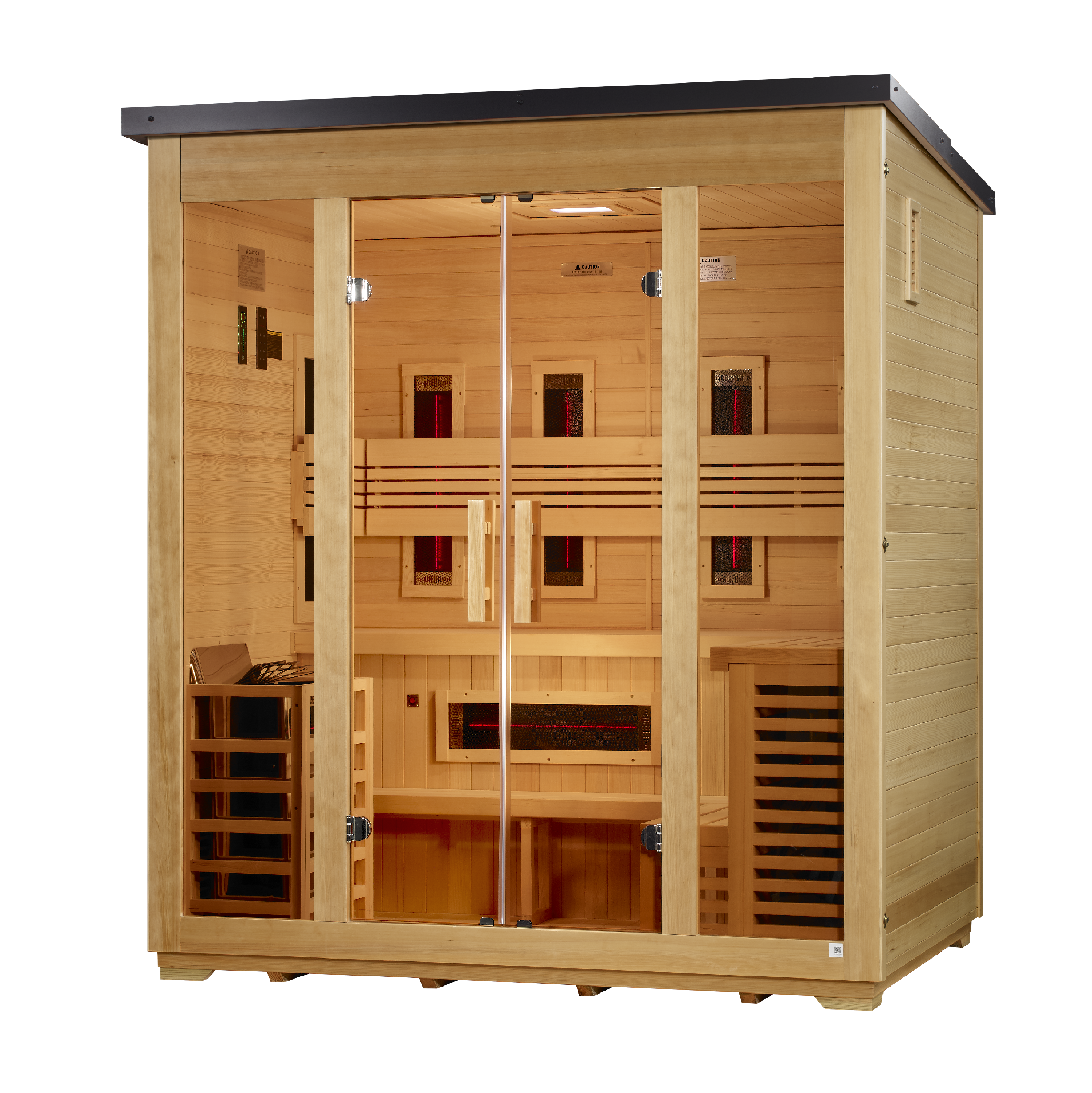 Golden Designs "Gargellen" 5 Person Hybrid Outdoor Sauna GDI-8125-01