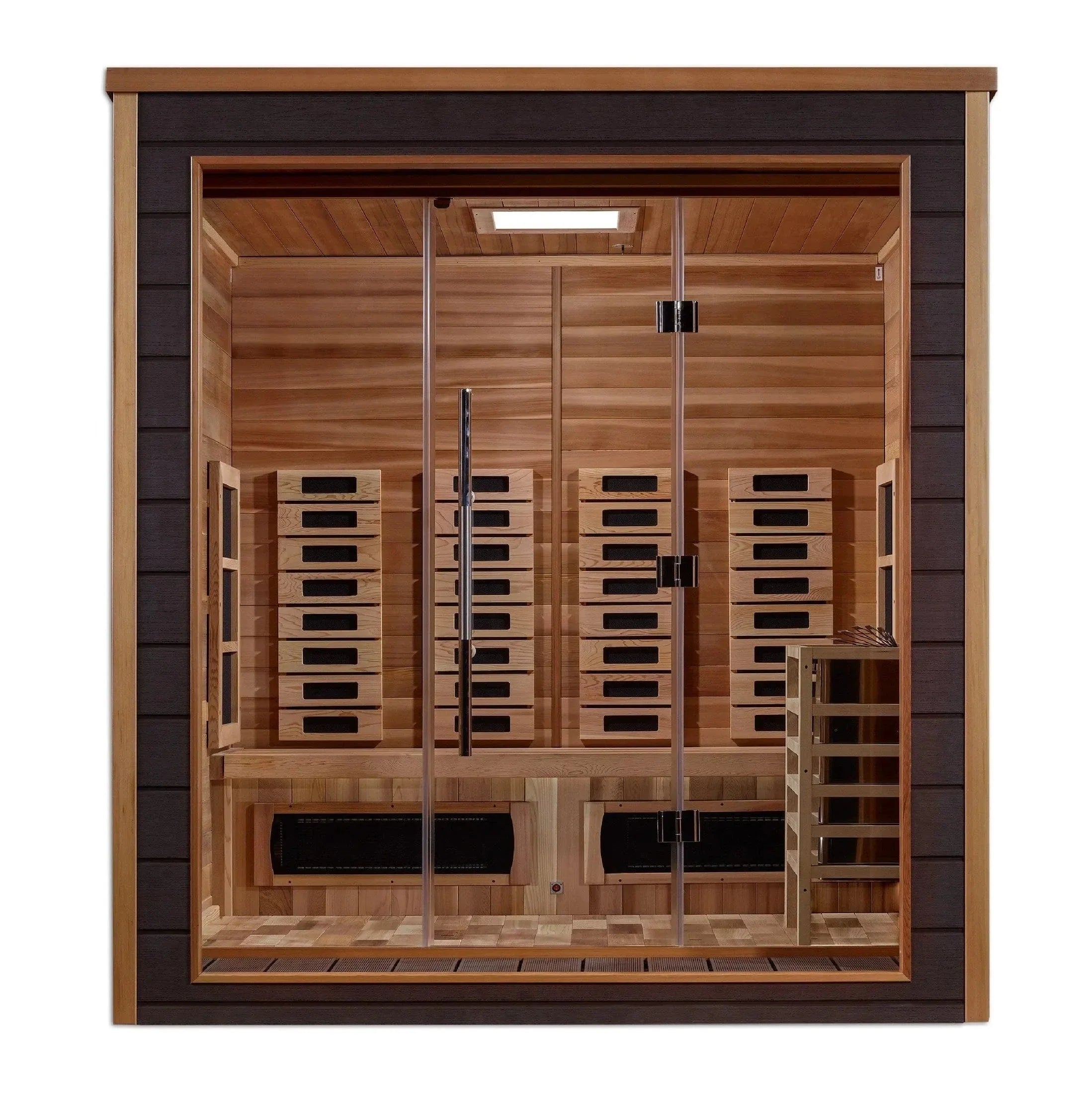 Golden Designs Visby 3 Person Hybrid Outdoor Sauna GDI-8223-01