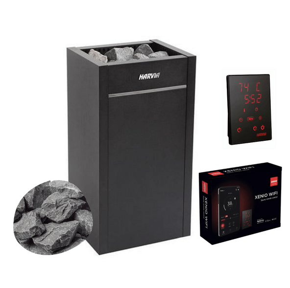 Harvia Virta HL90E Electric Sauna Heater Package