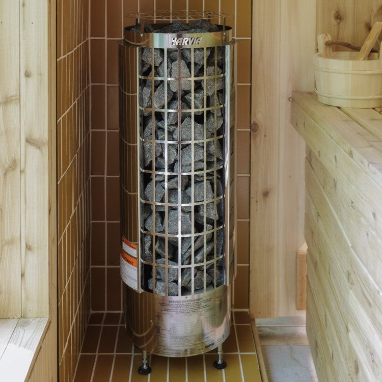 Harvia Cilindro PC60E Sauna Heater Package