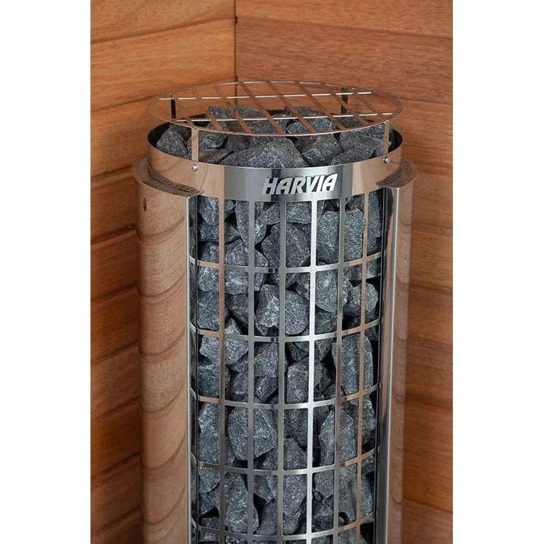 Harvia Cilindro PC80 8 kW Electric Sauna Heater w/ Built-In Controls