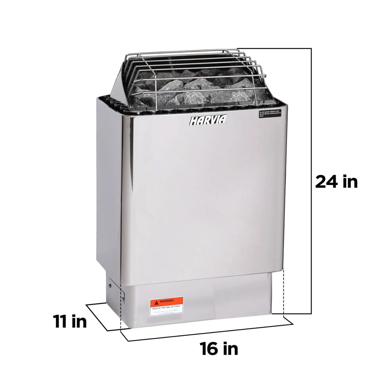 Harvia KIP60B 6 kW Electric Sauna Heater w/ Built-in Controls Package