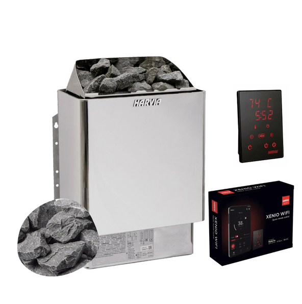 Harvia KIP45W Electric Sauna Heater Package