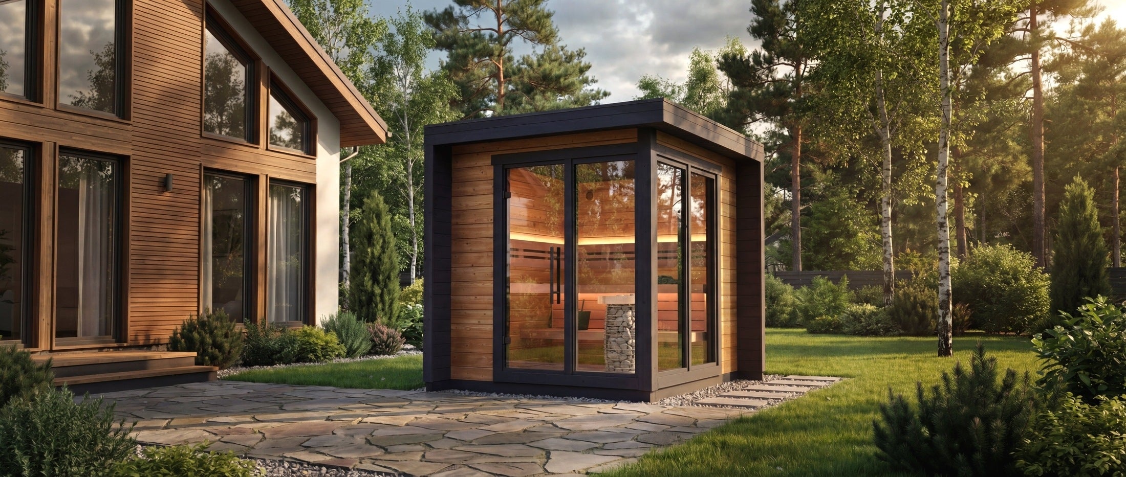 Leil Patio S 4-5 Person Outdoor Sauna