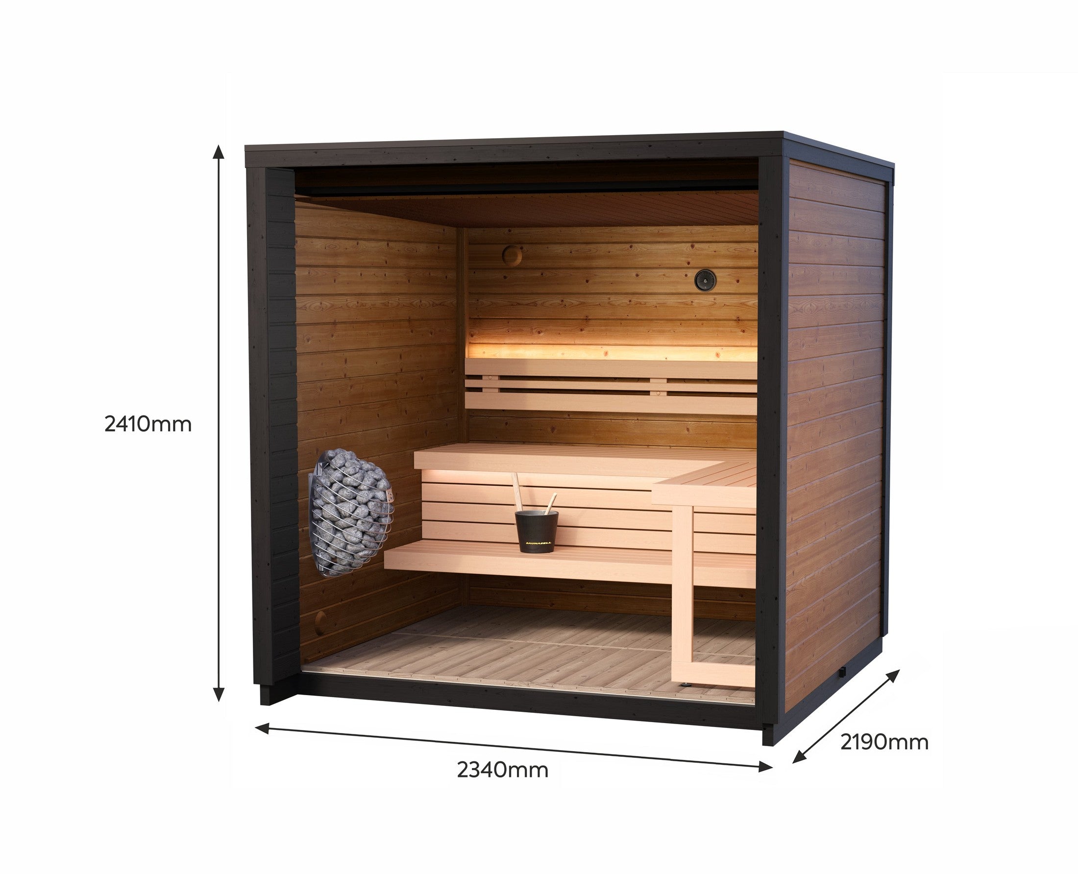 Leil Patio XS 4 Person Outdoor Sauna