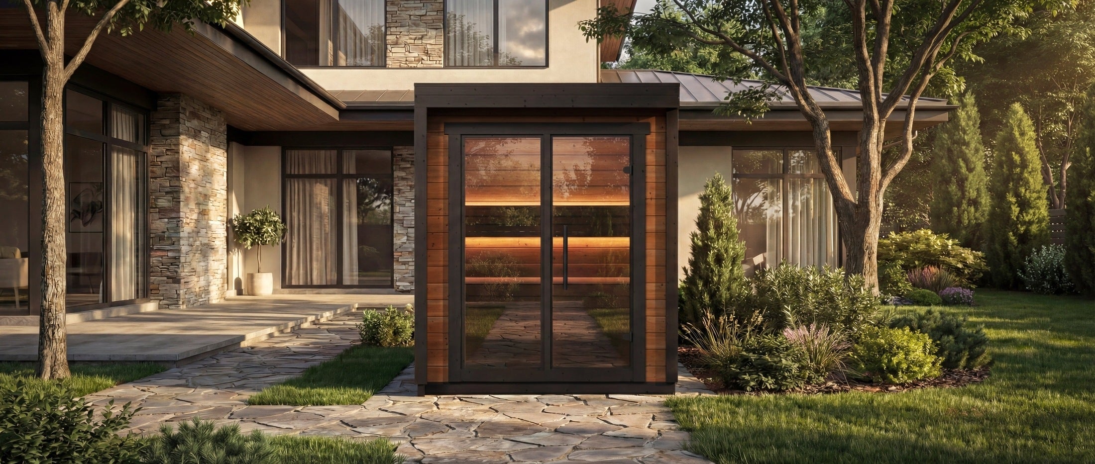 Leil Patio XXS 3 Person Outdoor Sauna
