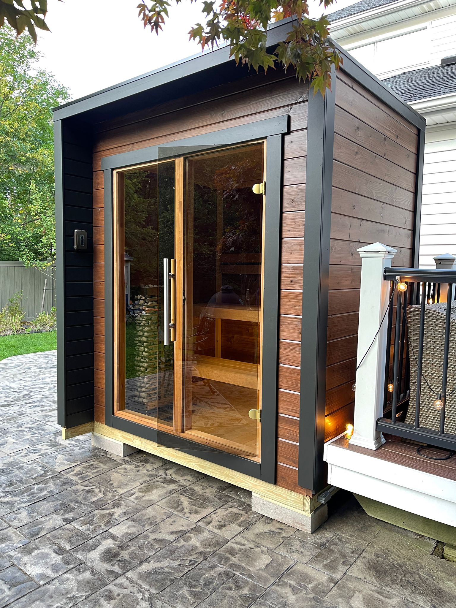 Leil Patio XXS 3 Person Outdoor Sauna