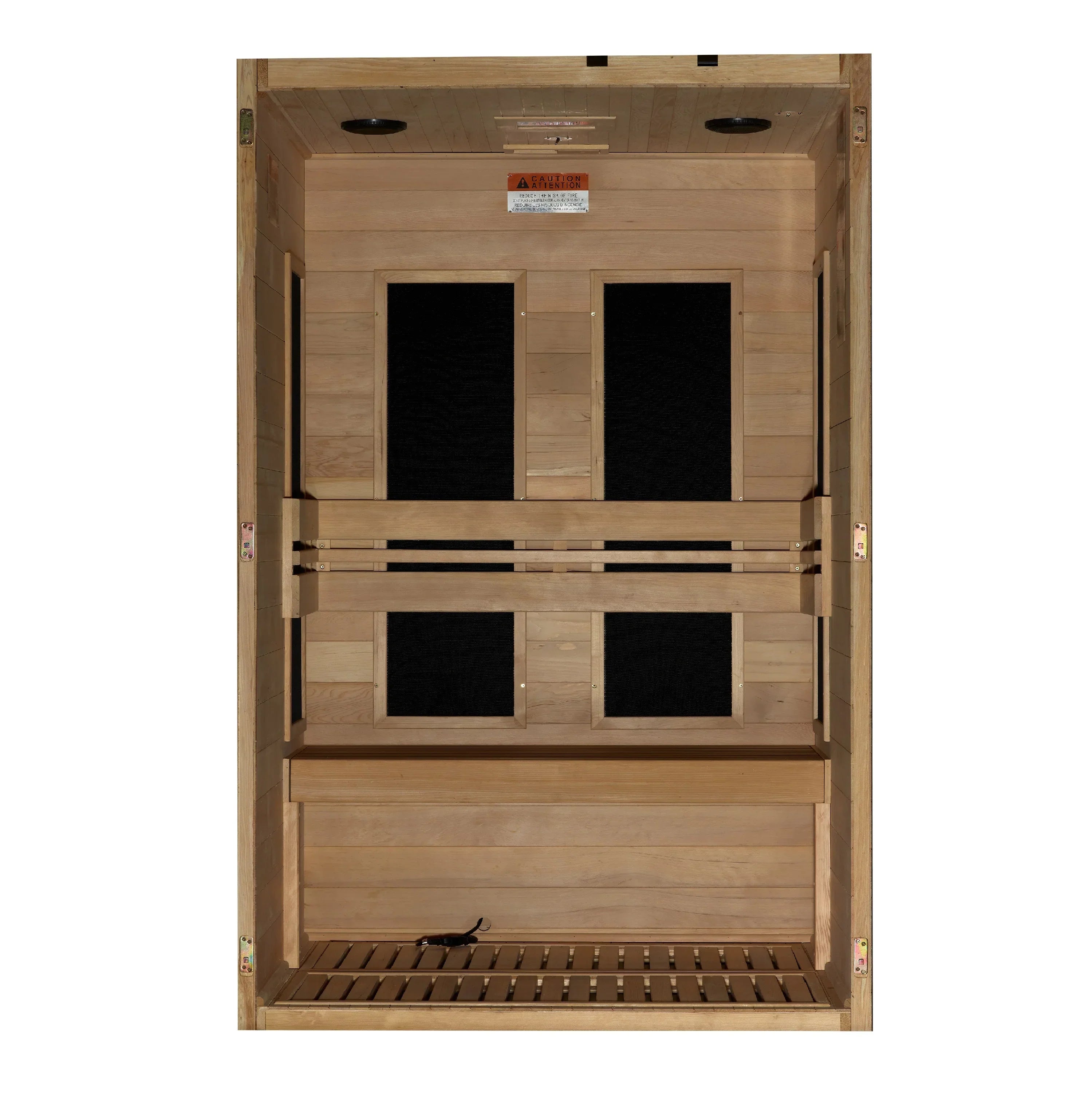 Maxxus 2-Person S-Line Ultra Low EMF FAR Infrared Sauna - Canadian Hemlock MX-S206-01-ULEMF-Elite