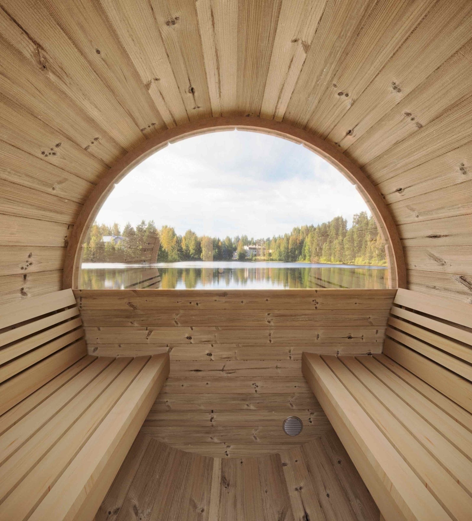 SaunaLife Model E6W 3 Person Sauna Barrel-Window