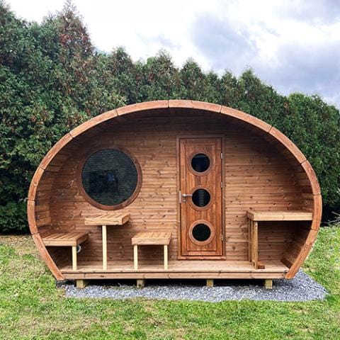 SaunaLife Model G11 8 Person Garden Series Outdoor Sauna