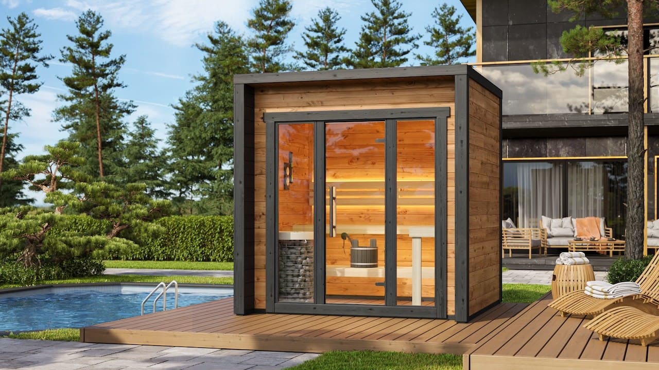 Leil Patio XS 4 Person Outdoor Sauna