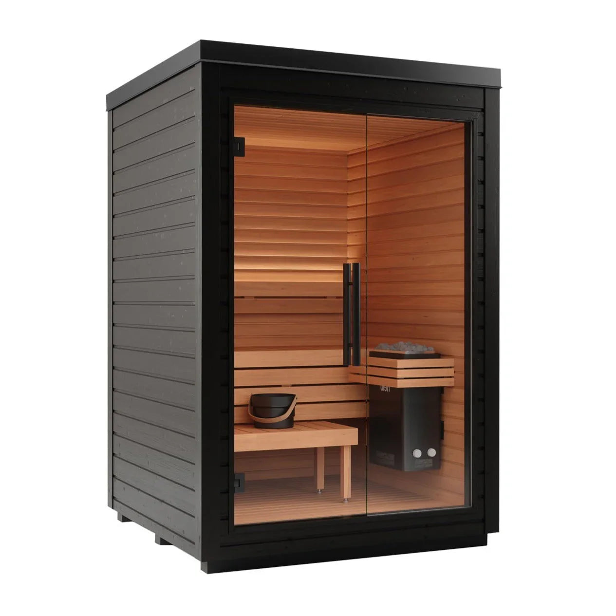 Auroom Sauna Black Auroom Mira S Outdoor Cabin Sauna Kit