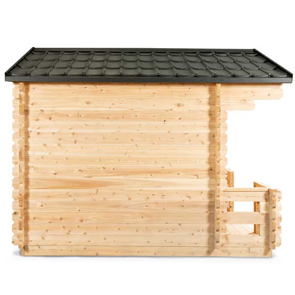 Dundalk CT Georgian 6 Person Outdoor Sauna with Porch CTC88PW