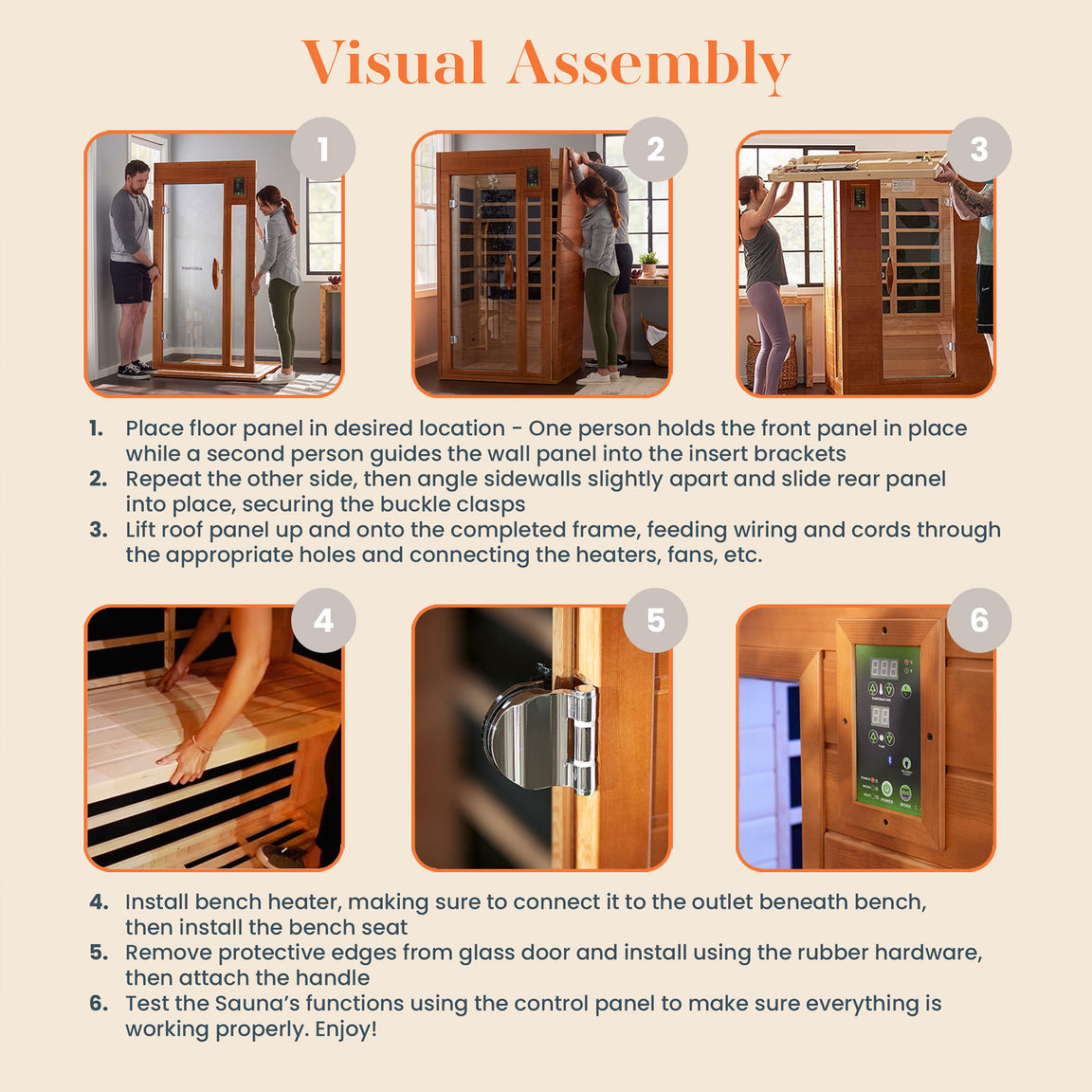 Dynamic Barcelona Elite 1-2-person Ultra Low EMF FAR Infrared Sauna - DYN-6106-01 Elite