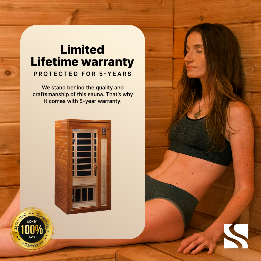 Dynamic "Santiago" 2-person Full Spectrum Near Zero EMF FAR Infrared Sauna DYN-6209-03 FS