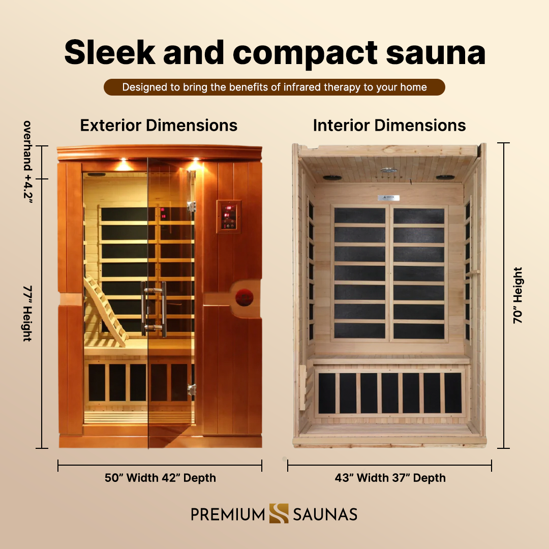 Dynamic Venice Elite 2-person Ultra Low EMF FAR Infrared Sauna - DYN-6210-01 Elite