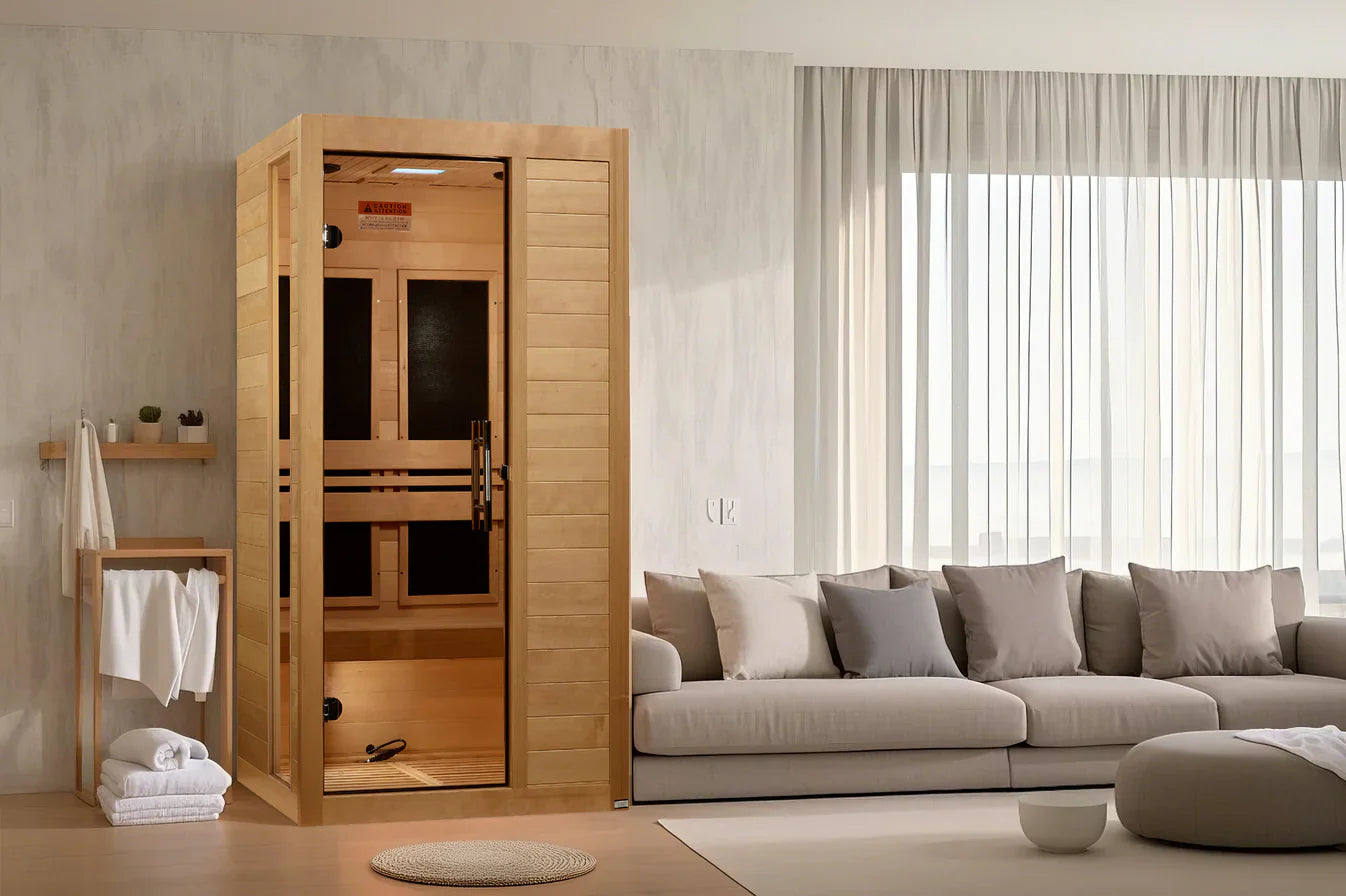 New 2026 Model Dynamic “Veneto” 1–2 Person Low EMF FAR Infrared Sauna DYN-6115-05