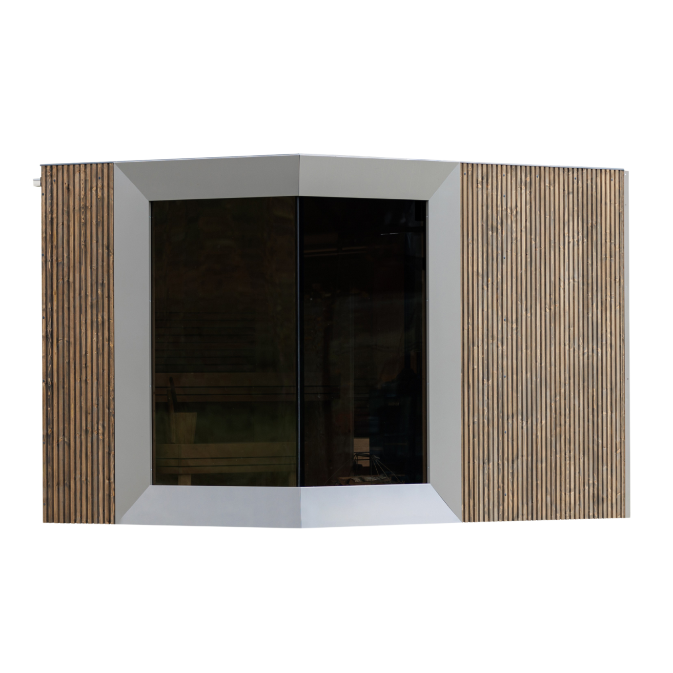 Genevas Zermatt Pre-Assembled Outdoor Sauna Cabin with Changeroom