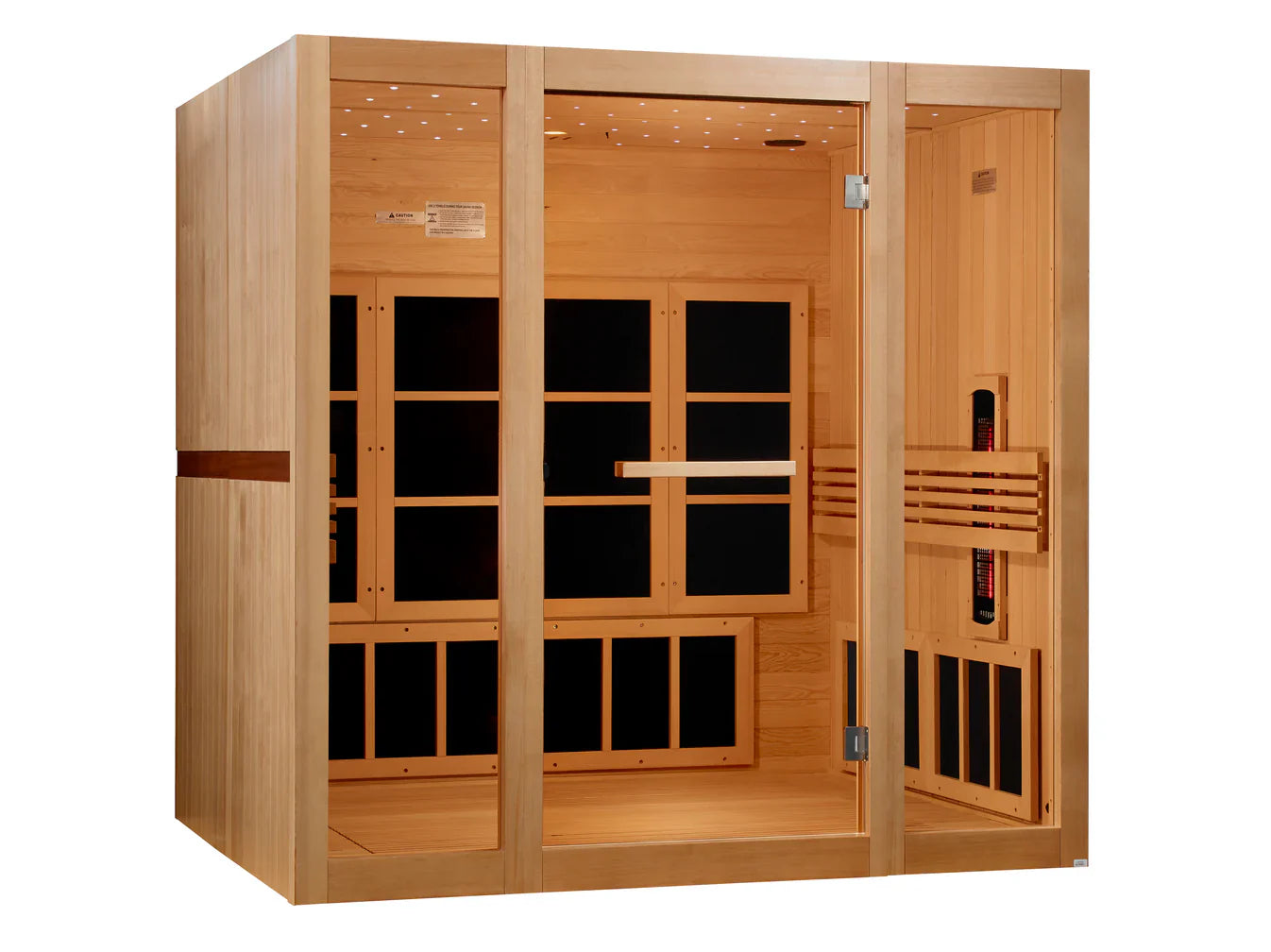 Golden Designs 8 Person Full Spectrum Near Zero EMF FAR IR Sauna GDI-6880-03 FS