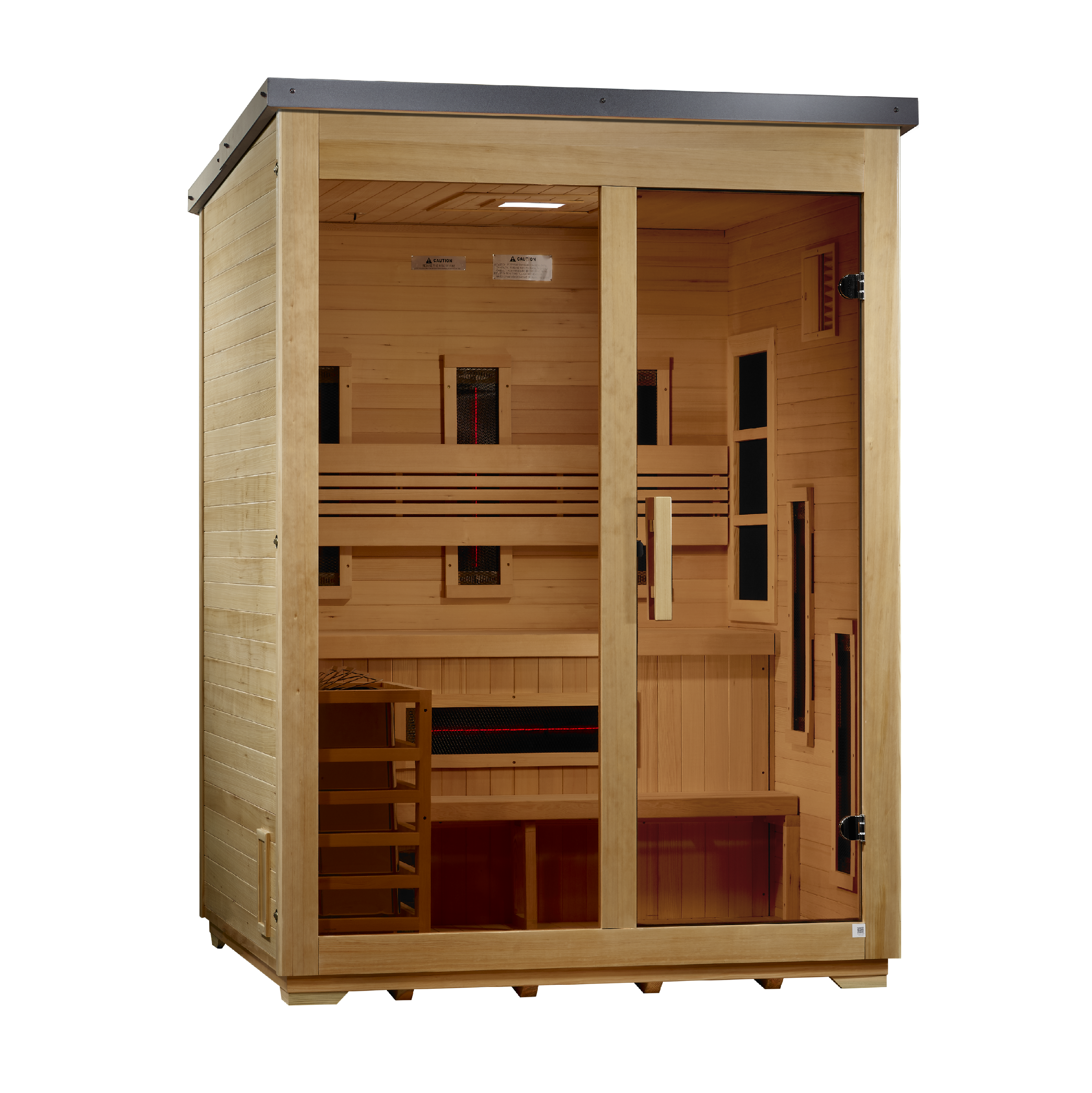 Golden Designs "Carinthia" 3 Person Hybrid Outdoor Sauna GDI-8123-01