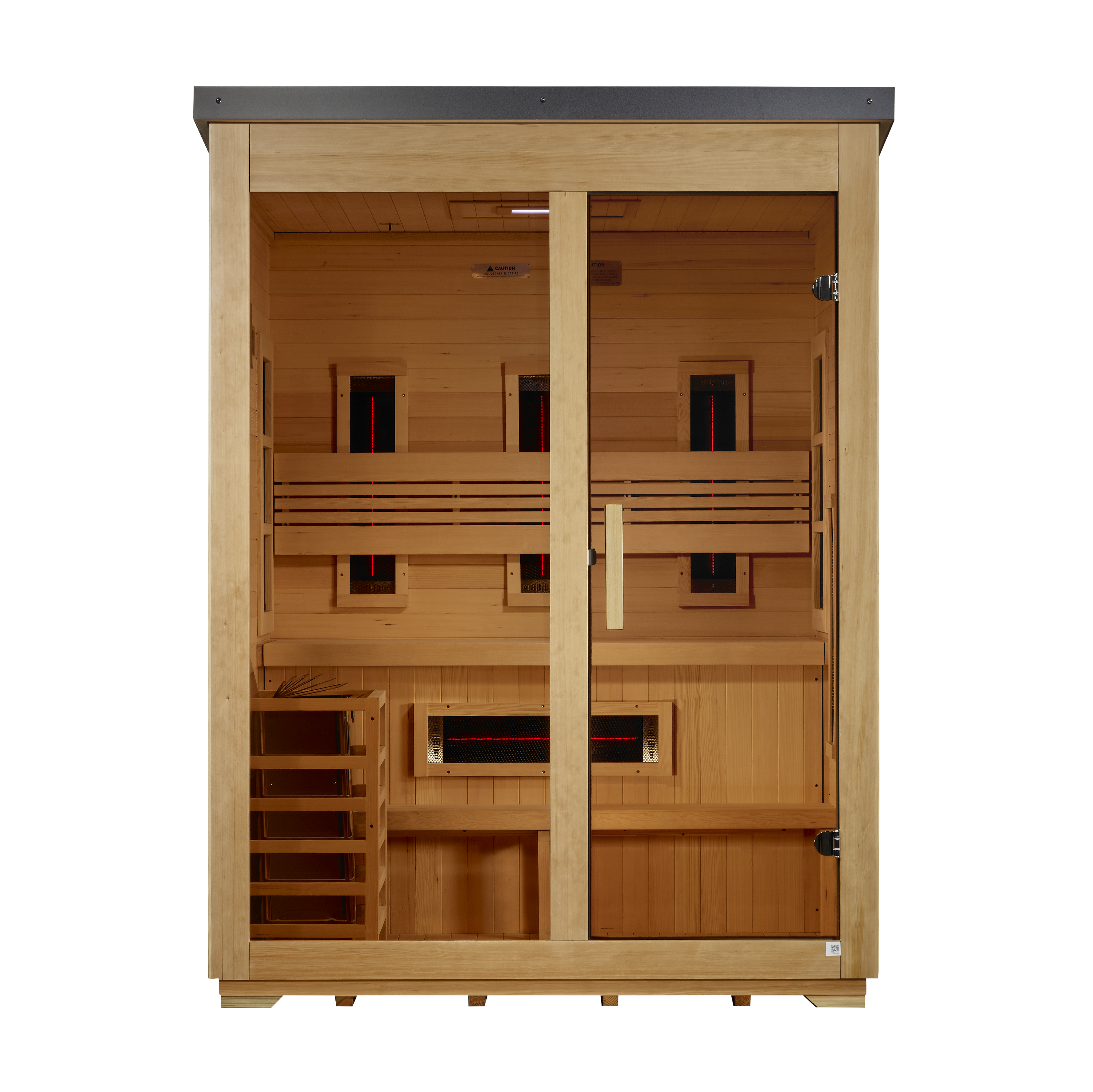 Golden Designs "Carinthia" 3 Person Hybrid Outdoor Sauna GDI-8123-01