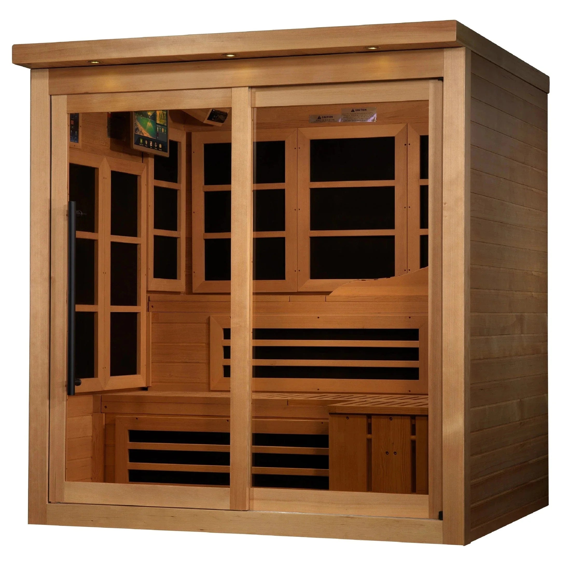 Golden Designs 6-person PureTech™ Near Zero EMF FAR Infrared Sauna - GDI-6996-02 Elite