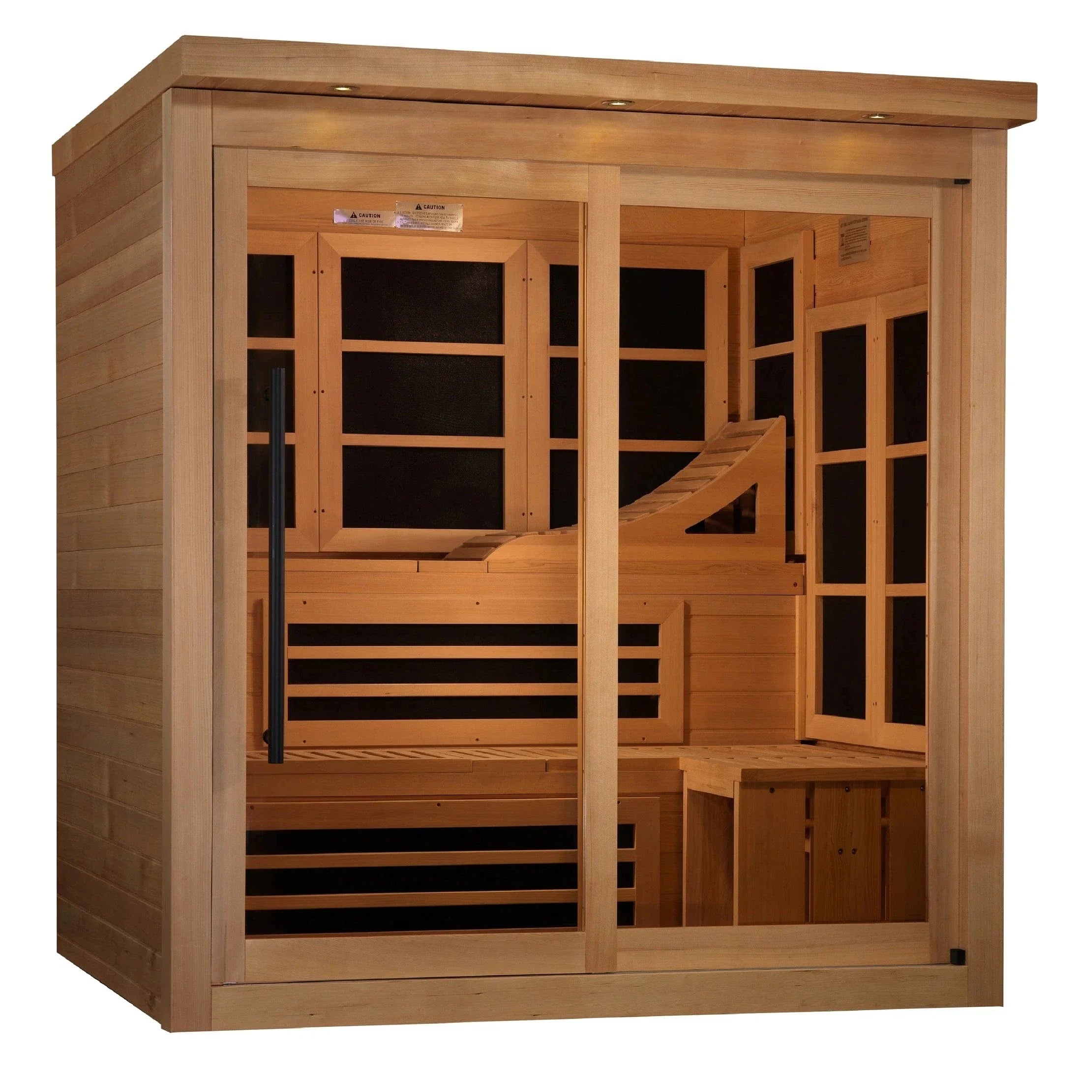 Golden Designs 6-person PureTech™ Near Zero EMF FAR Infrared Sauna - GDI-6996-02 Elite