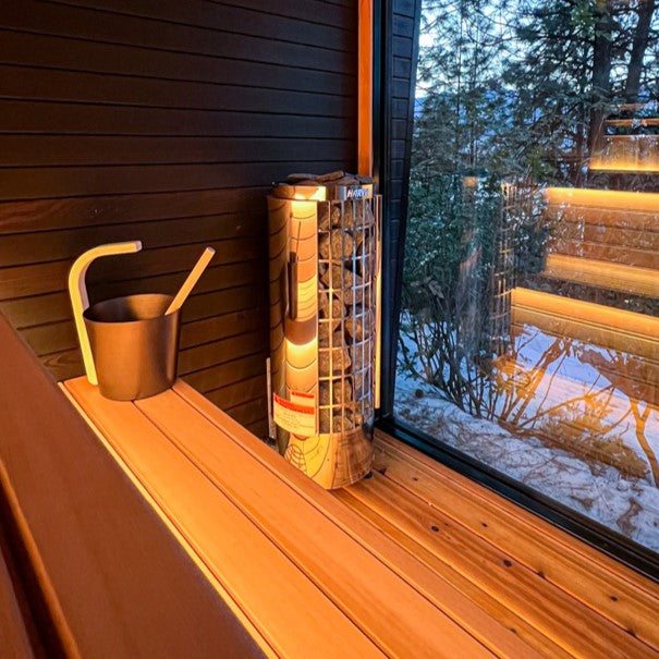 Harvia Cilindro PC90 9 kW Electric Sauna Heater w/ Built-In Controls