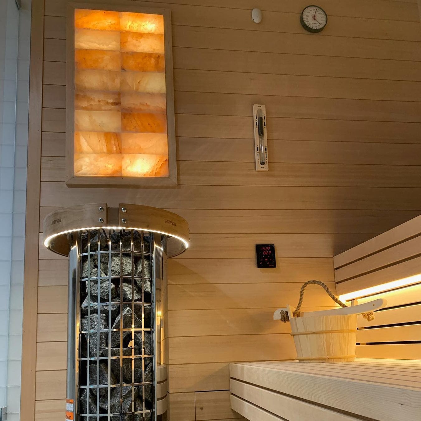 Harvia Cilindro PC60 6 kW Electric Sauna Heater w/ Built-In Controls