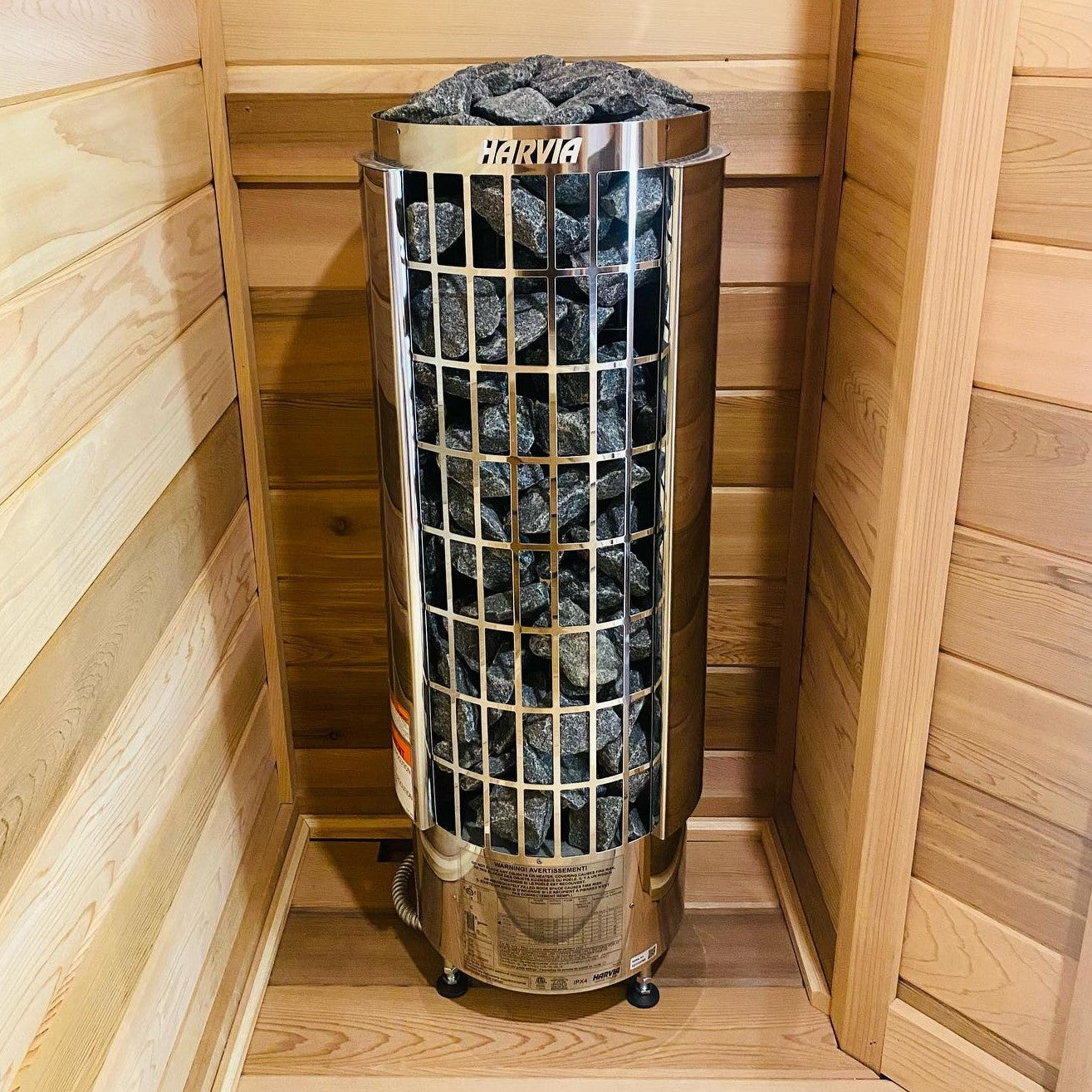 Harvia Cilindro PC80E Sauna Heater Package