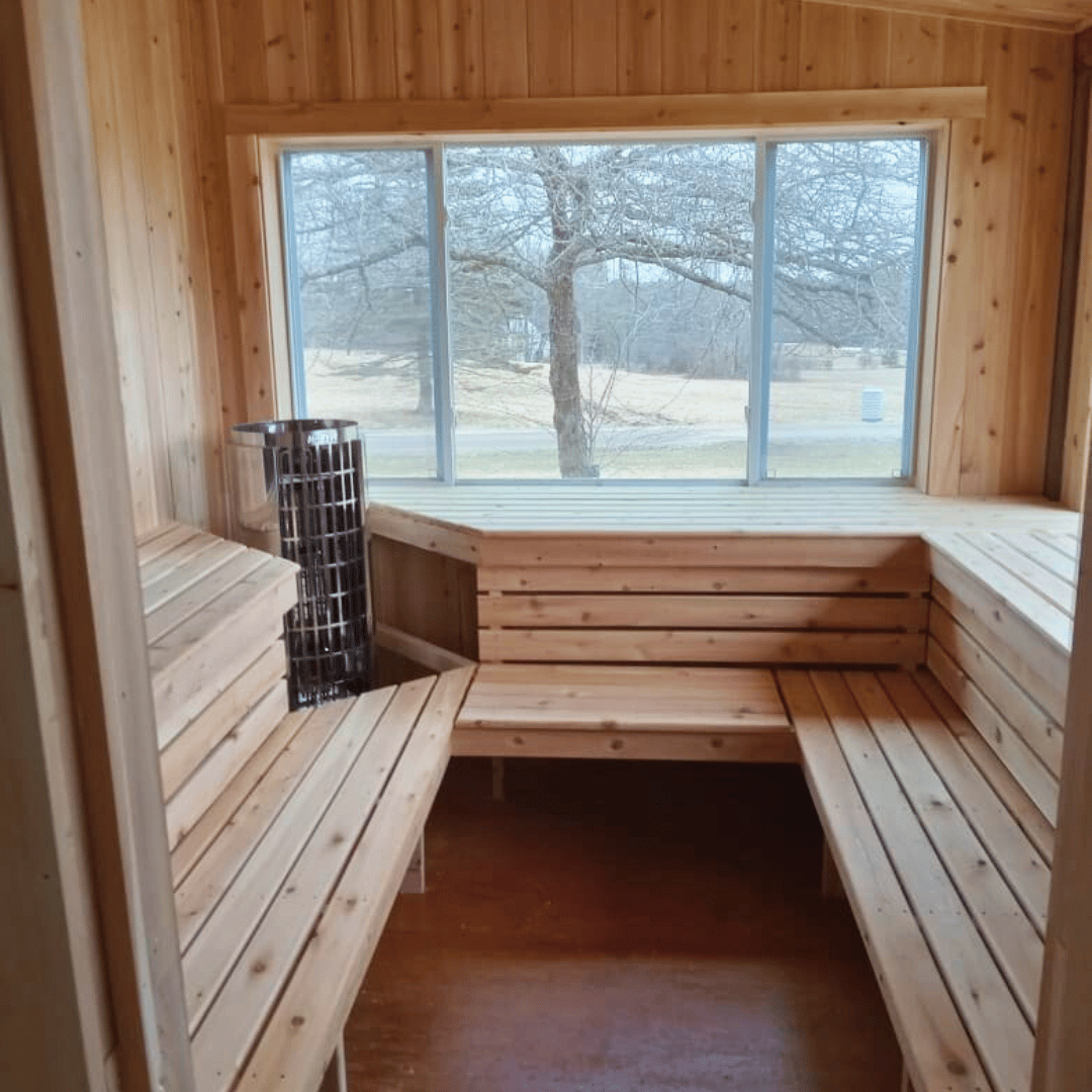 Harvia Cilindro PC80E Sauna Heater Package