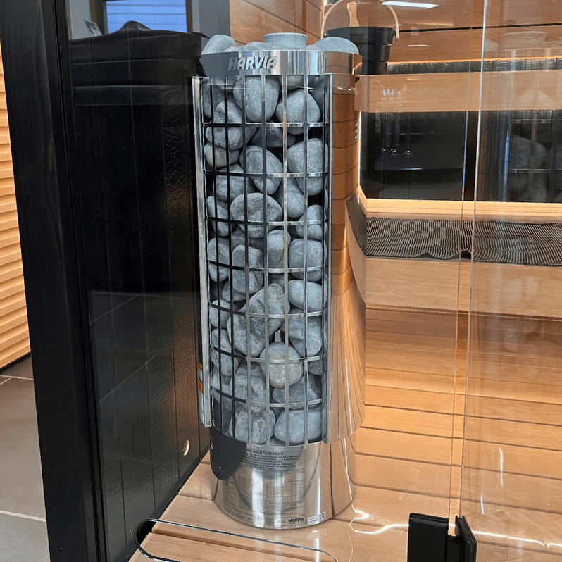 Harvia Cilindro PC80E Sauna Heater Package