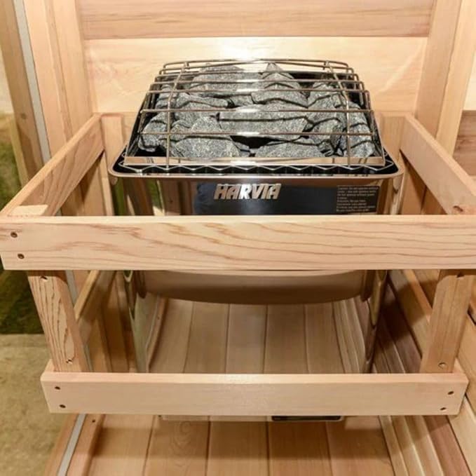 Harvia KIP80B 8 kW Electric Sauna Heater w/ Built-in Controls and Stones