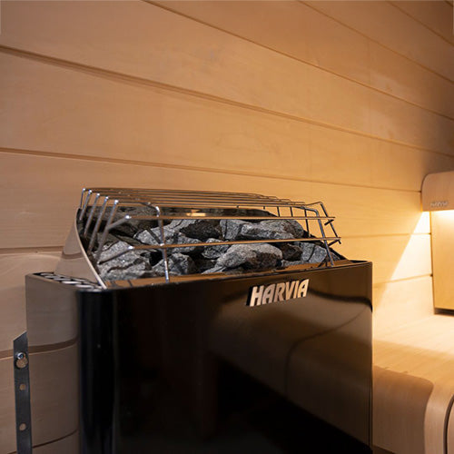Harvia KIP80W 6 kW Black Electric Sauna Heater package