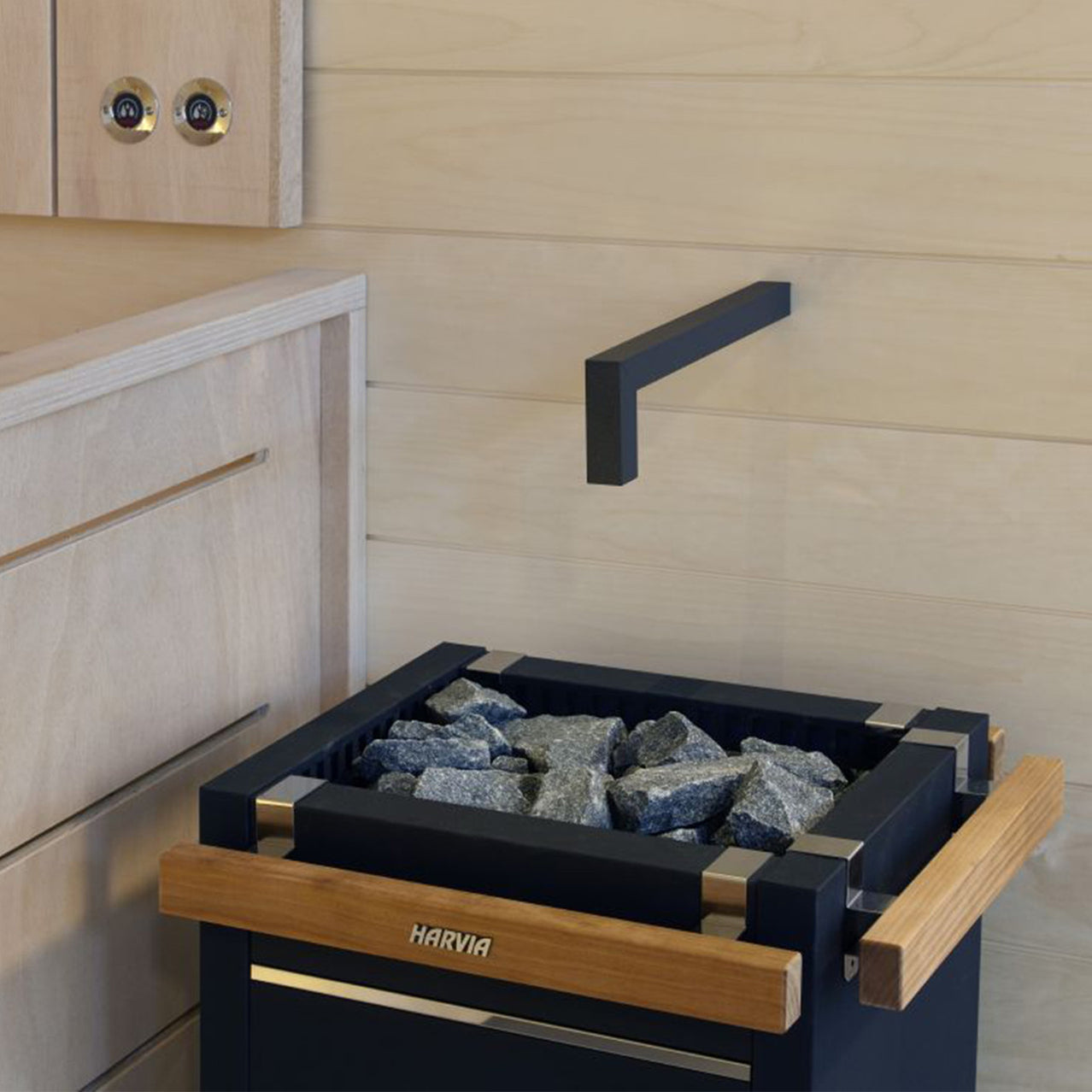 Harvia Virta HL110E Electric Sauna Heater Package