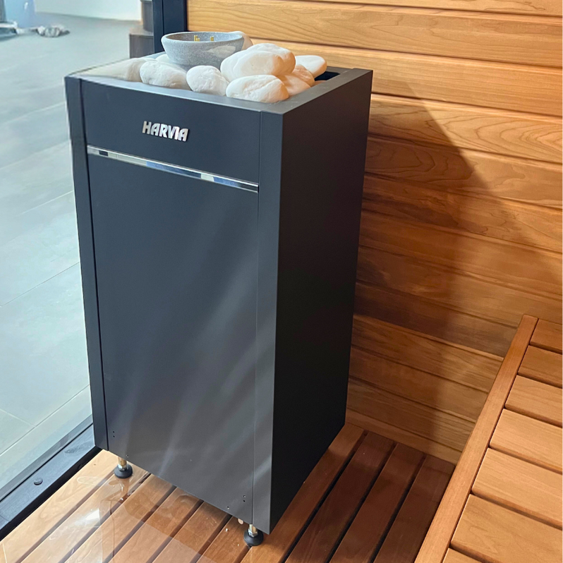 Harvia Virta HL110E Electric Sauna Heater Package