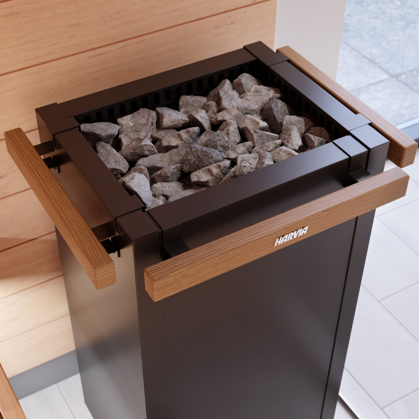 Harvia Virta HL90E Electric Sauna Heater Package