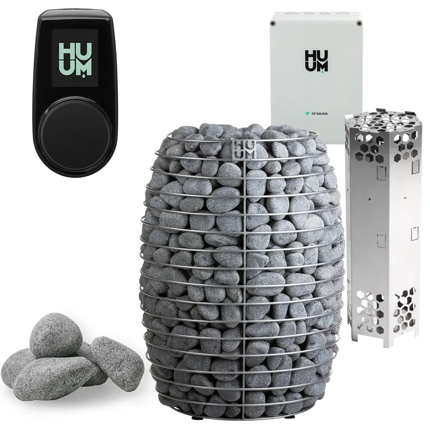 HUUM Sauna Heater UKU Local Black HUUM HIVE 12.0kW Electric Sauna Heater Package