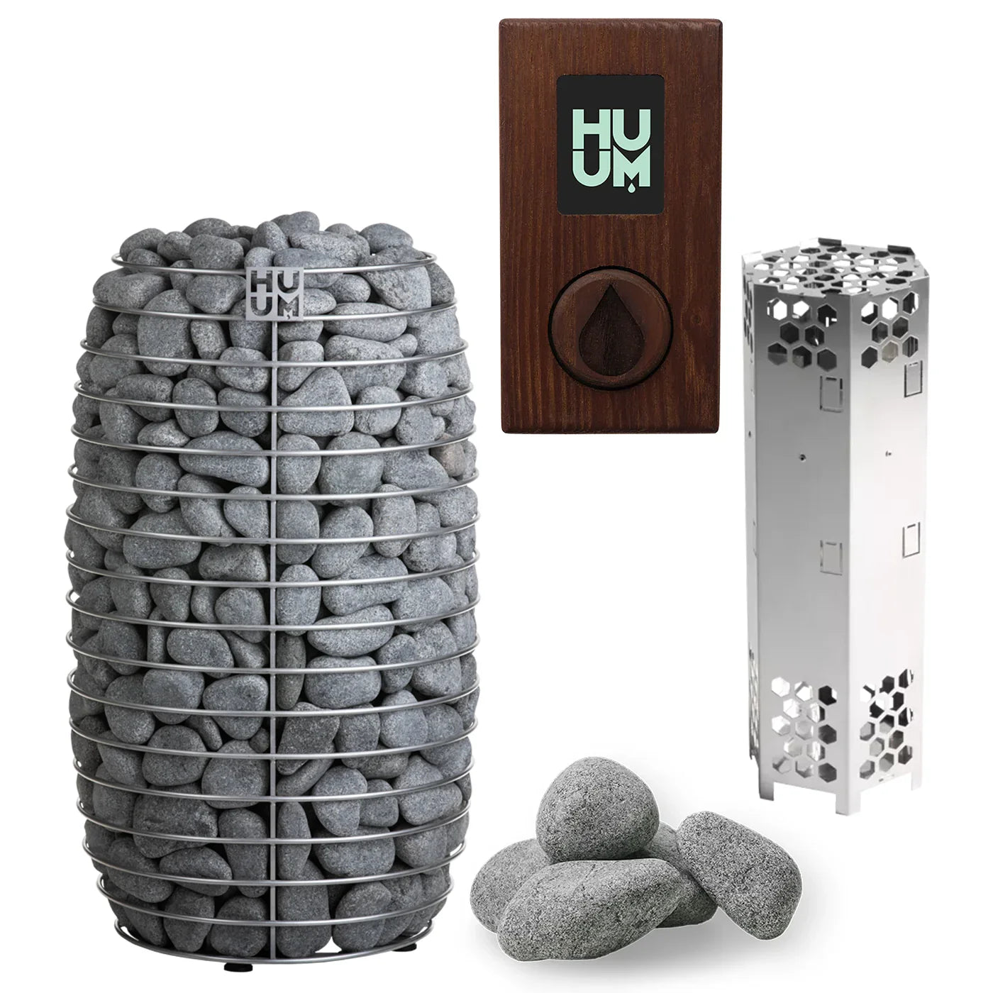 HUUM Sauna Heater UKU Local With Wood Case HUUM HIVE Mini Series 10.5kW Sauna Heater Package
