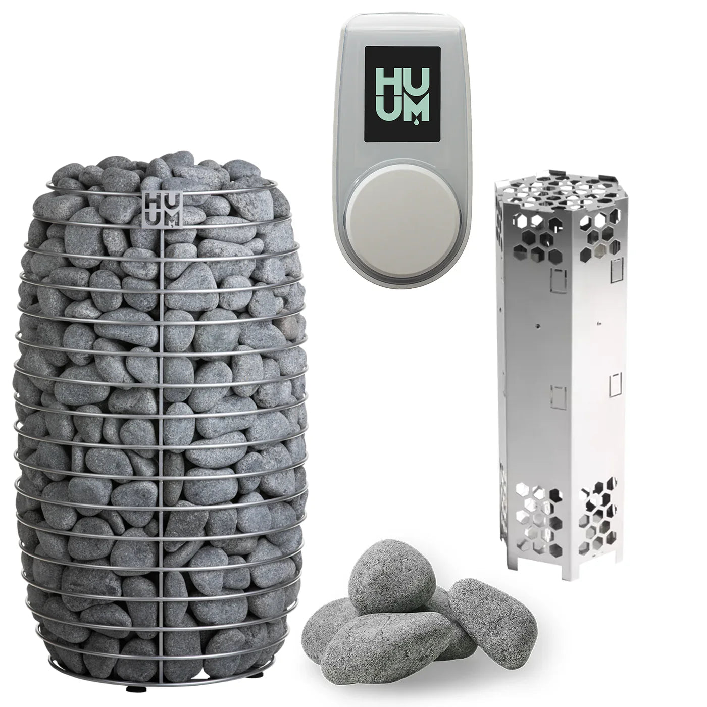 HUUM Sauna Heater UKU WiFi With White Case HUUM HIVE Mini Series 10.5kW Sauna Heater Package
