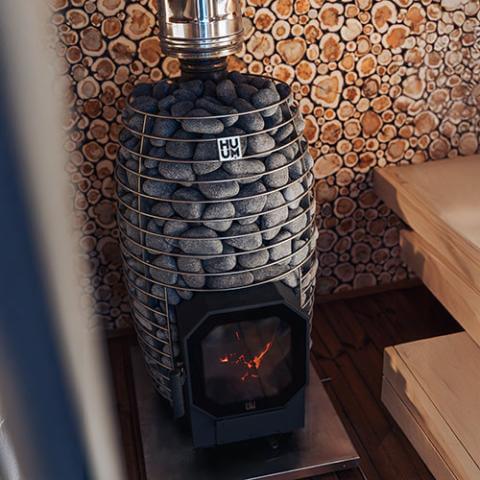 HUUM HIVE Flow Wood Burning Sauna Stove Package