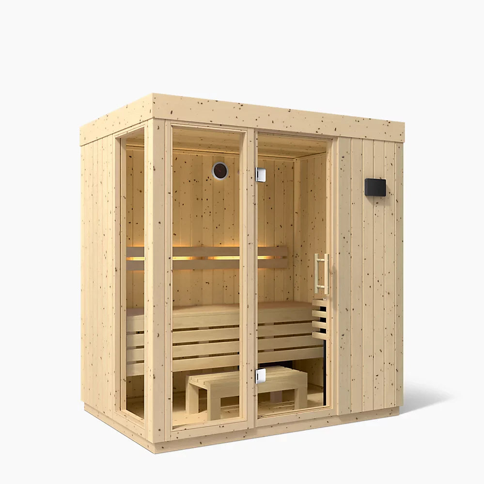 Kohler Sauna Up to 3 People / Full Floor / No Upgrade Kohler C1 Indoor Sauna Kit Scandinavian Spruce