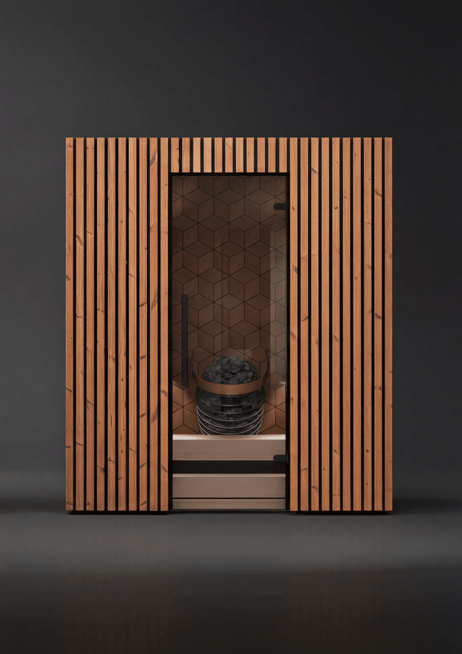 Leil Como 4-180 4 Person Indoor Sauna Kit