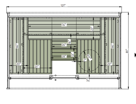 Leil Round Cube Relax Outdoor Sauna 6 Person