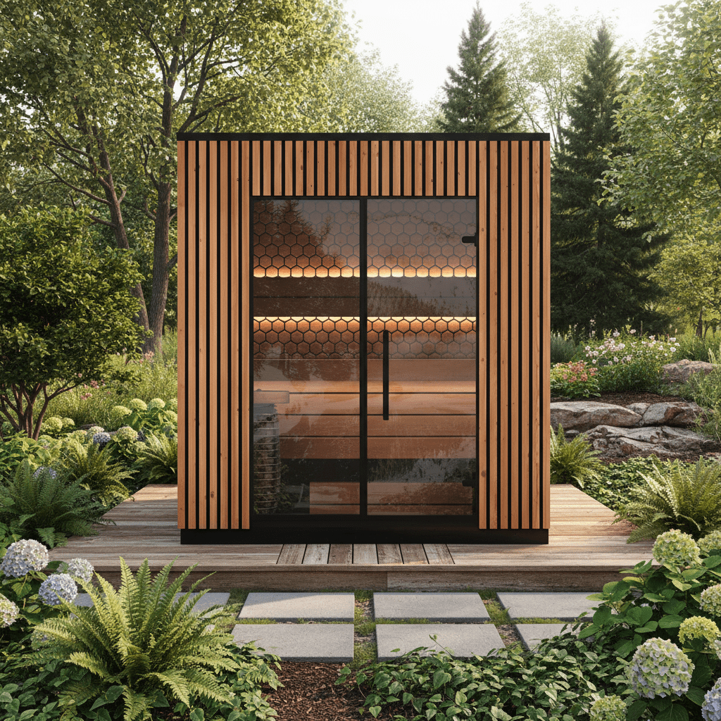 Leil Viva 210 4 Person Outdoor Sauna Kit